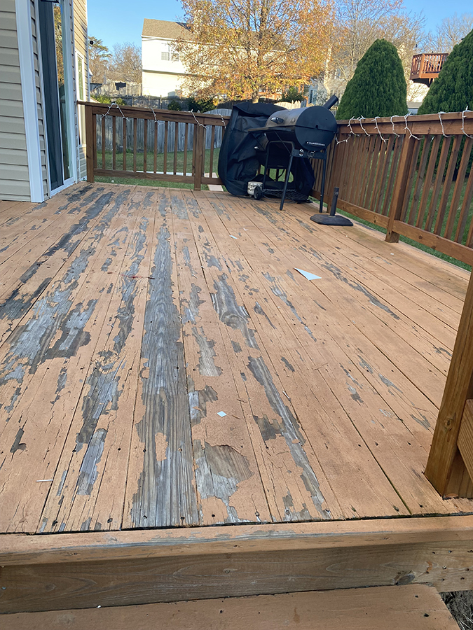 Before Deck Refacing Ellicott City MD 3