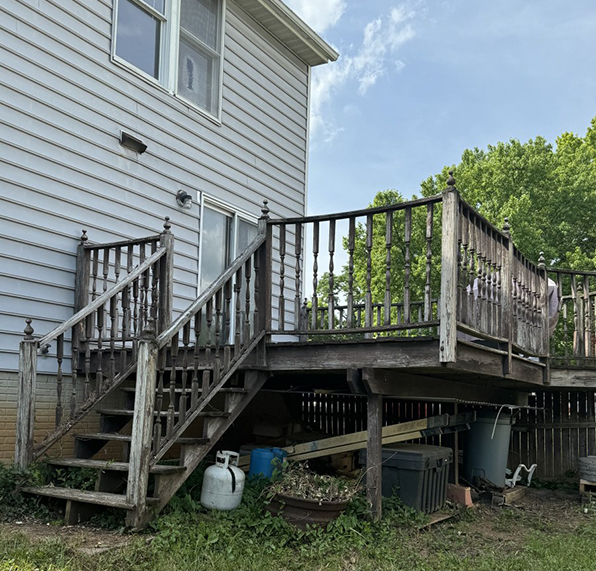 Value Remodeling Deck Refacing Before Ellicott City Maryland 2