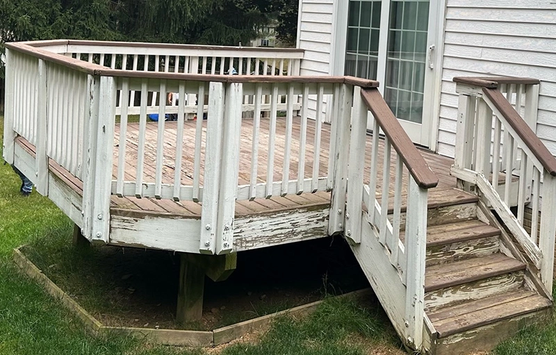 Value Remodeling Deck Reface Before